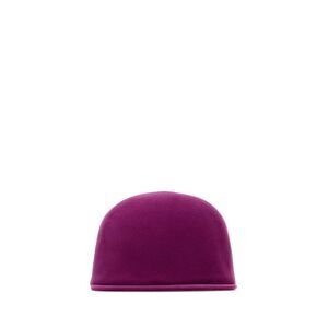 Balenciaga Women Purple Twill Baseball Cap